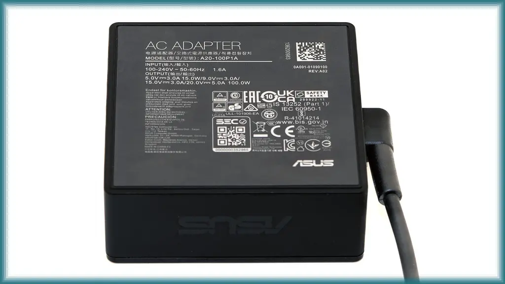 Блок живлення для ноутбука Asus 20.0V/5A USB Type-C квадратний корпус ORG - фото 2