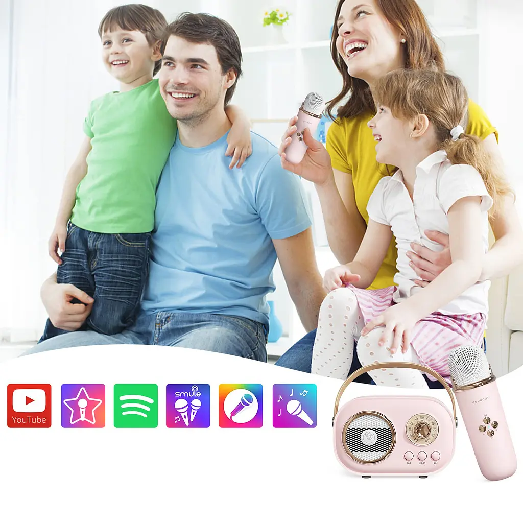 Бездротовий мікрофон для караоке, колонка SPEAKER C20 PLUS - фото 3