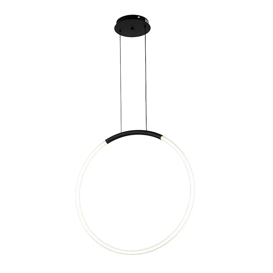 Люстра стельова LED Levistella 7812022 (600) BK, 23W, 3000K, чорний, сучасний стиль - фото 2