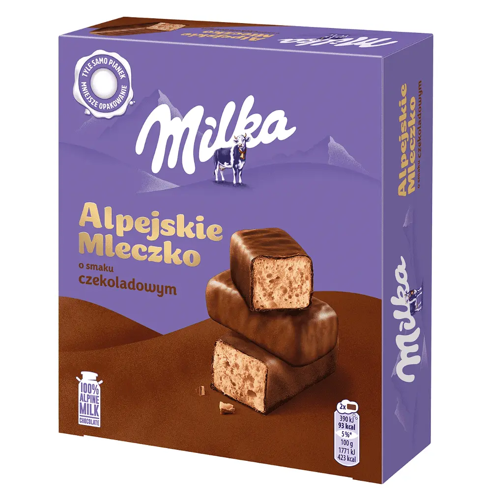 Цукерки пташине молоко Milka Alpine Milk Chocolate 330г - фото 2