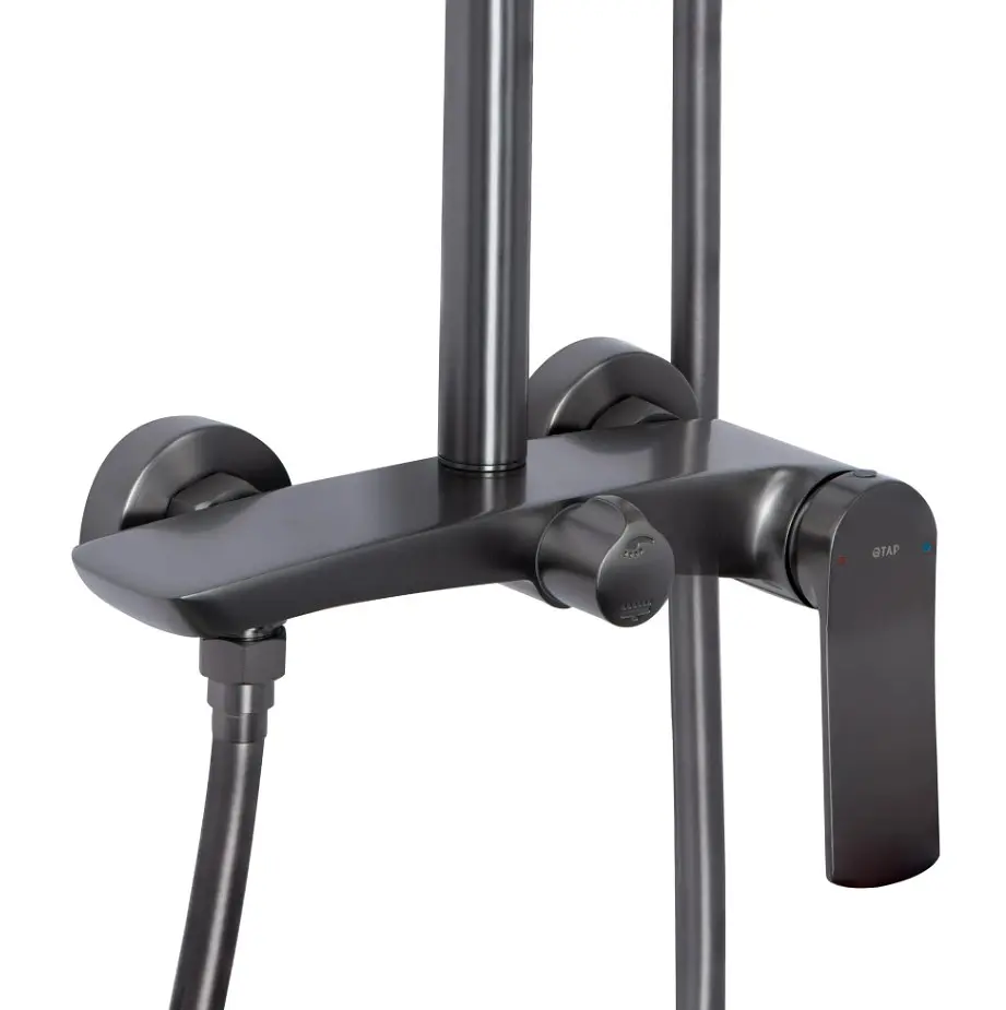 Душова система для душу Qtap Slavonice Gunmetal Black PVD QTSLA110GMB45913 - фото 2