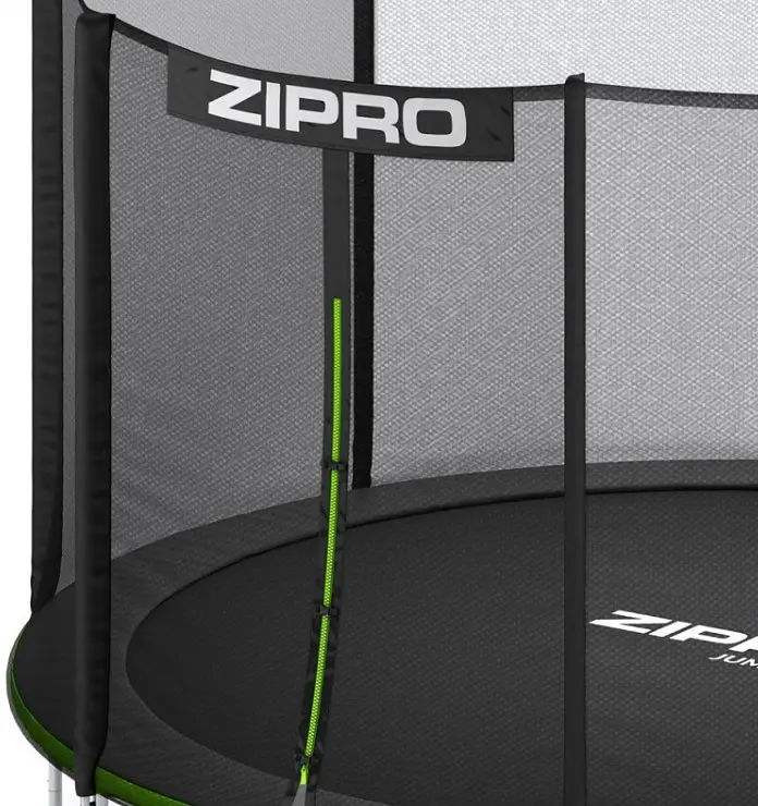 Батут із внутрішньою сіткою Zipro Jump Pro 14 футів 435 см чорно-зелений (5902659840745) - фото 2