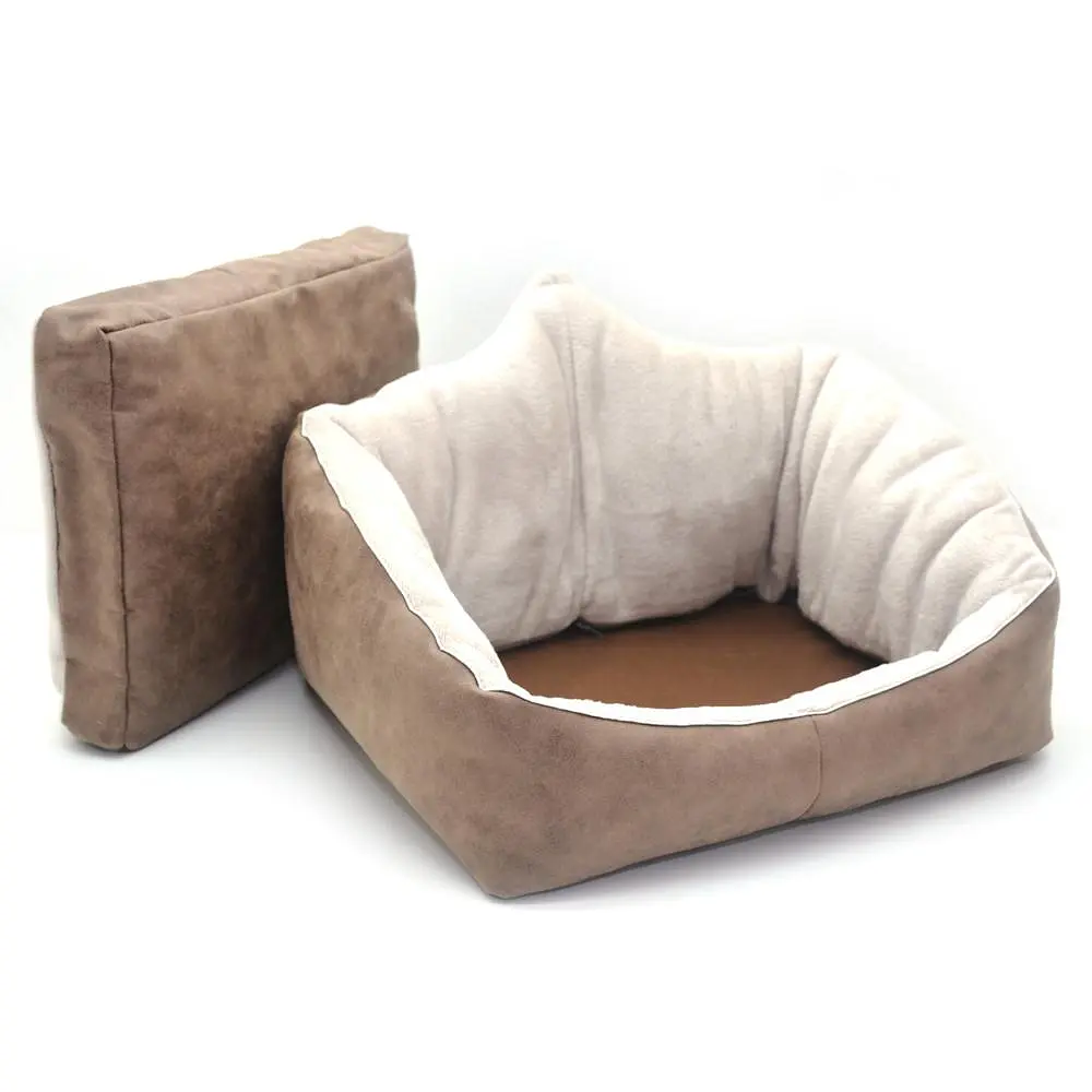 Лежак для собак та котів Zoo-hunt Айсберг коричневий №2 380х450х315 мм - фото 2