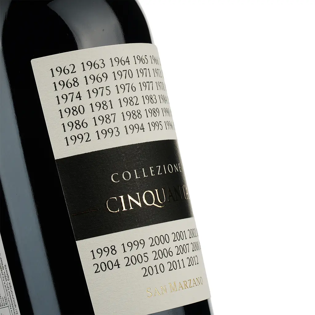 Вино San Marzano Collezione 50 Cinquanta Vino Rosso d'Italia красное полусухое 0.75 л - фото 3