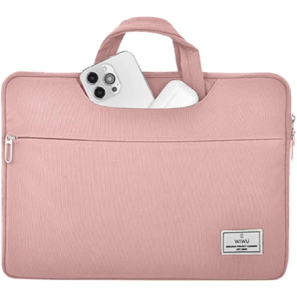 Сумка для ноутбука WiWU Vivi Laptop Handbag 15.6`/16` Pink (6936686410984) [151956] - фото 2