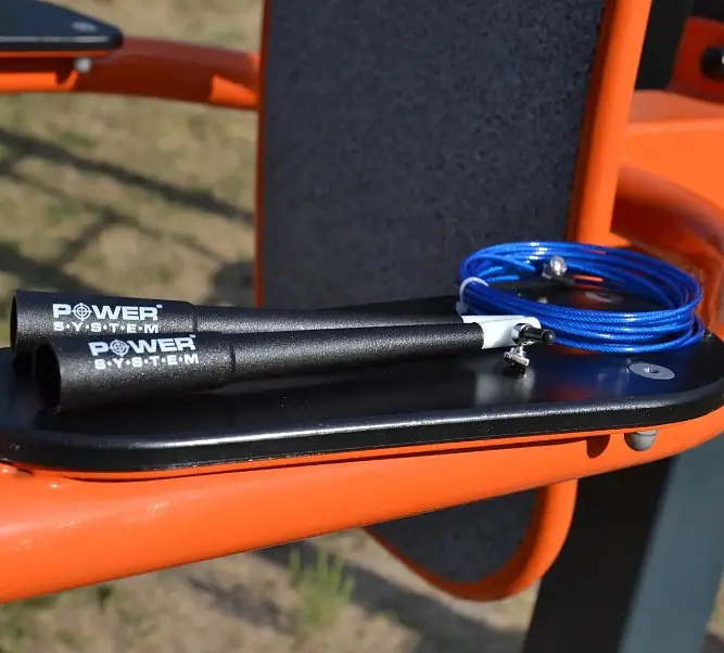 Скакалка скоростная Power System PS-4033 Crossfit Jump Rope Blue 2,8 м (PS-4033_Black-Blue) - фото 4