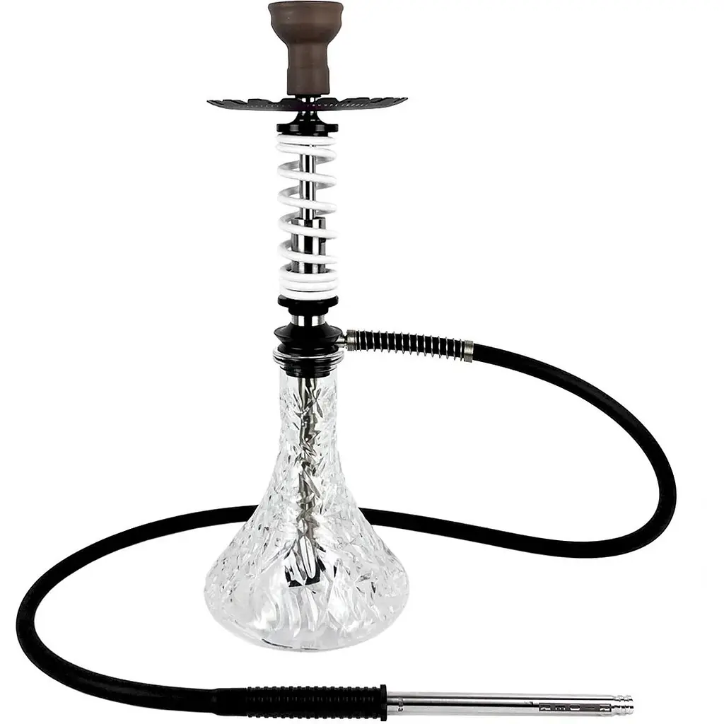 Кальян Trumpet Hookah Rider S White (колба Crystal Clear) - фото 2