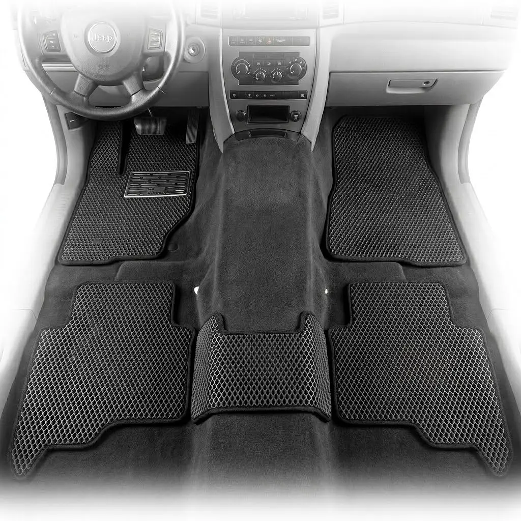 Килимки у салон EVA для Jeep Grand Cherokee WK 2005-2010 з підп'ятником 5 шт