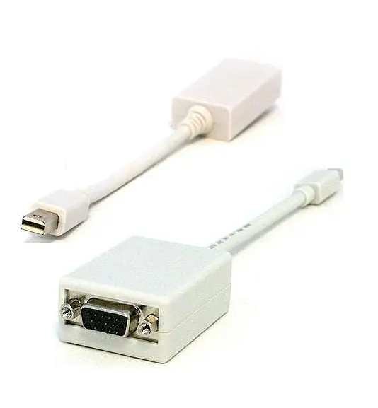 Перехідник mini DisplayPort M --> VGA F білий - фото 2
