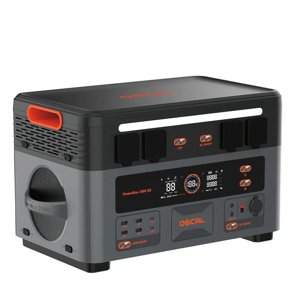Портативна зарядна станція Oscal PowerMax 2400 SE LiFePO4, 2016 Вт/ч 2400 Вт (PowerMax 2400 SE)