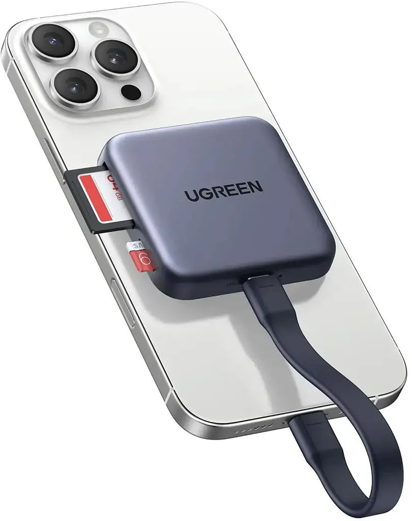 Card Reader USB 3.2 Magnetic, USB-C SD/MicroSD UHS-II 312 МБ/с PD 100W CM898 Ugreen - фото 4