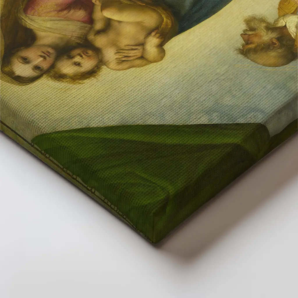 Інтер'єрна картина Сікстинська Мадонна, Рафаель, Raphael, Sistine Madonna, релігійний декор, 80×60 см (id6652) - фото 4