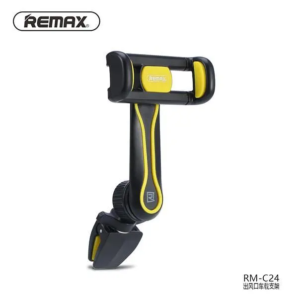 Автотримач Remax RM-C24 чорно-жовтий у решітку повітроводу - фото 3