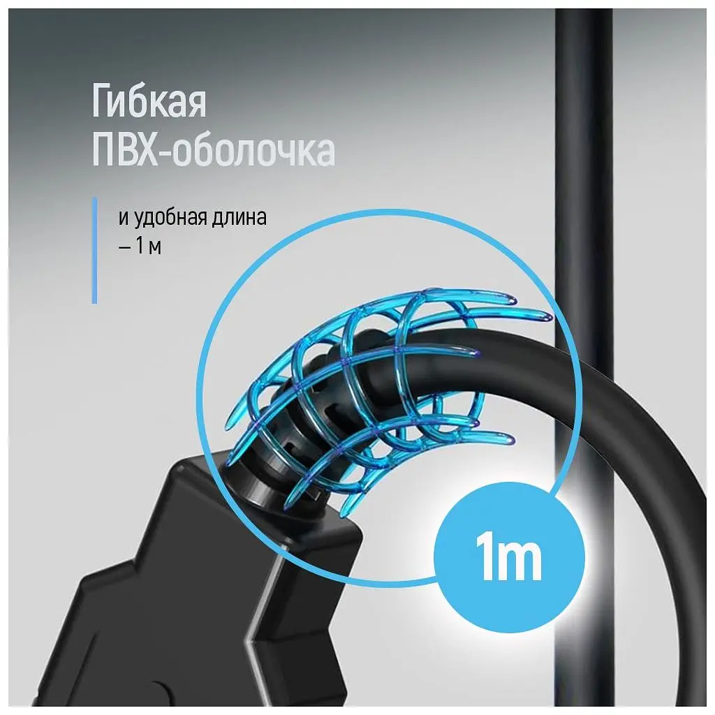 Дата кабель USB 2.0 AM/AM 1.0m black ColorWay (CW-CBUU071-BK) - фото 8