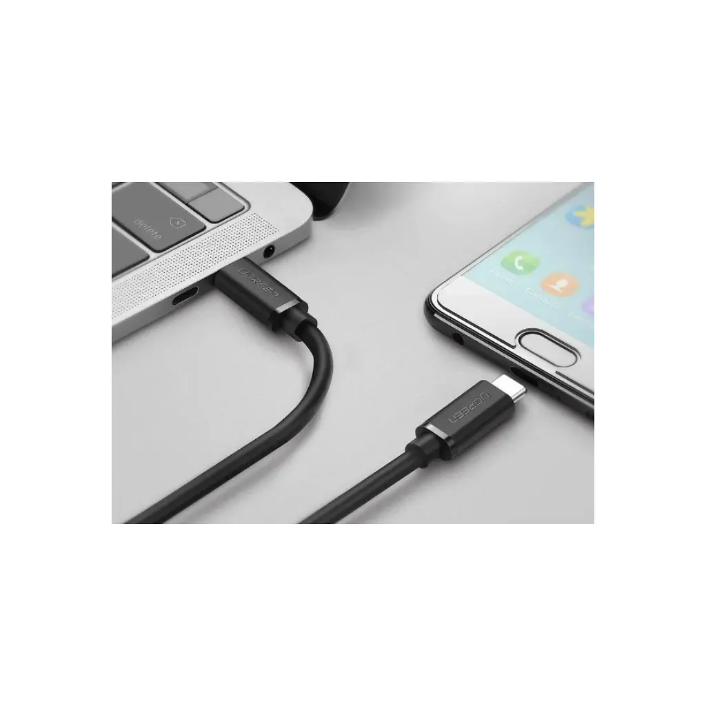 Дата кабель USB-C to USB-C 0.5m US286 3A (Black) Ugreen (50996) - фото 3