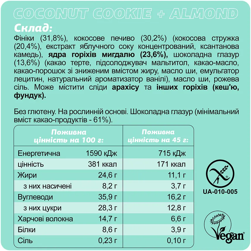 Батончики протеїнові FIZI Protein Box (10 шт. x 45 г) - фото 4