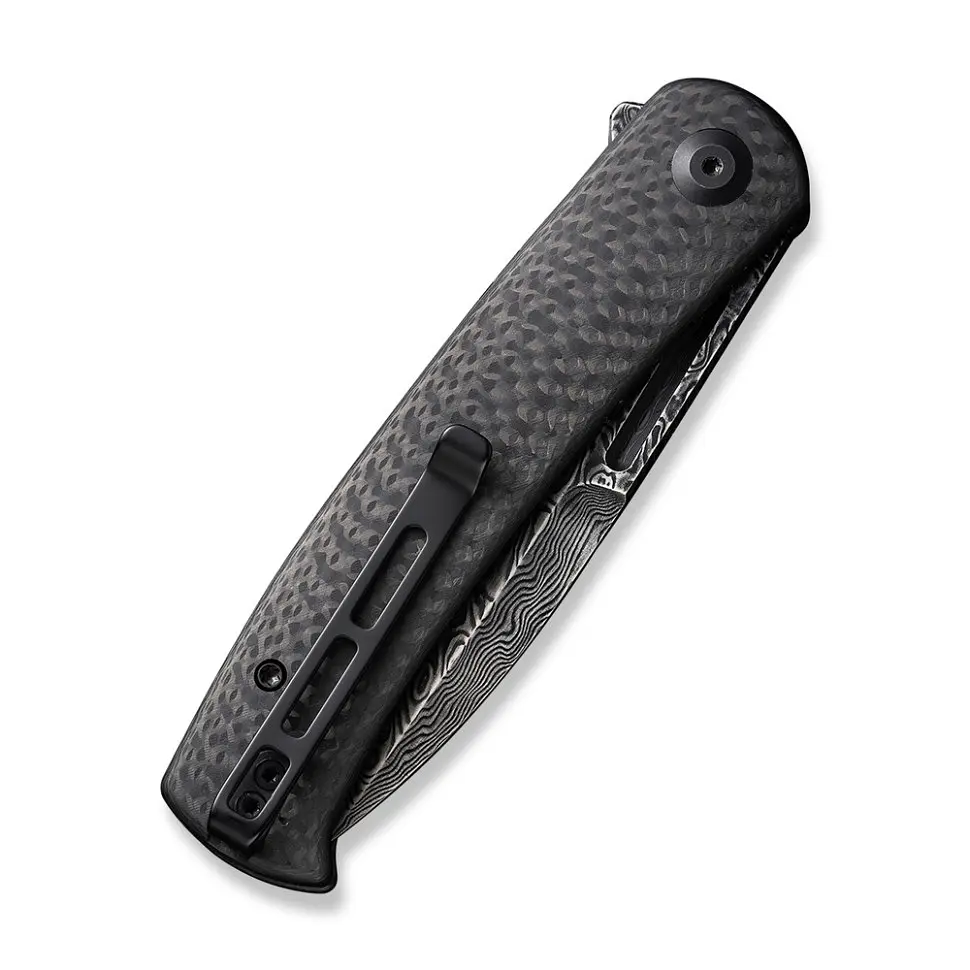 Ніж складаний туристичний Civivi Caetus Flipper, (8.8 см) Damascus/карбоновий Fiber - фото 5