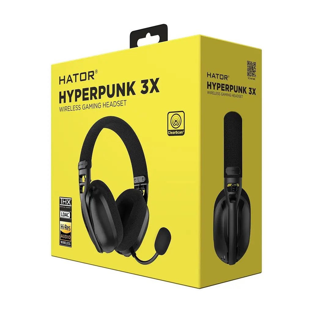 Bluetooth-гарнiтура Hator Hyperpunk 3X Wireless Чорний (ESH14) - фото 7