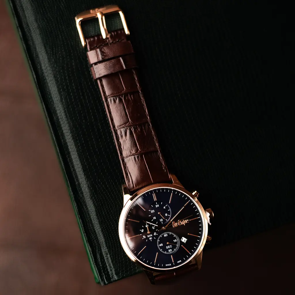 Годинник Lee Cooper Leather Gold - фото 8