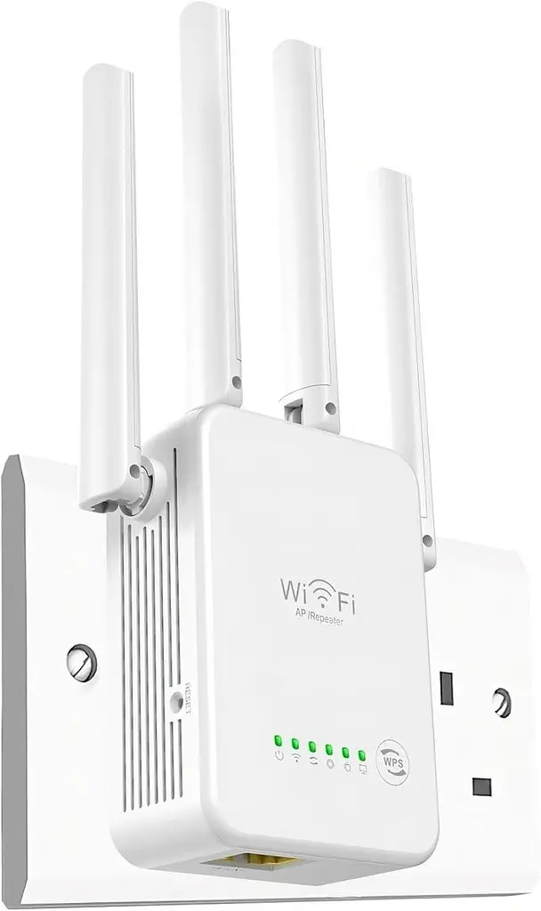 Wi-Fi репітер Ubcwin з 4 антенами, покриття до 3800 ft², Ethernet - фото 2
