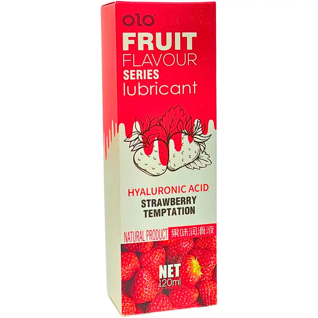 Оральний лубрикант Olo Fruit зі смаком полуниці 120 мл (ROZ6501053491) - фото 2