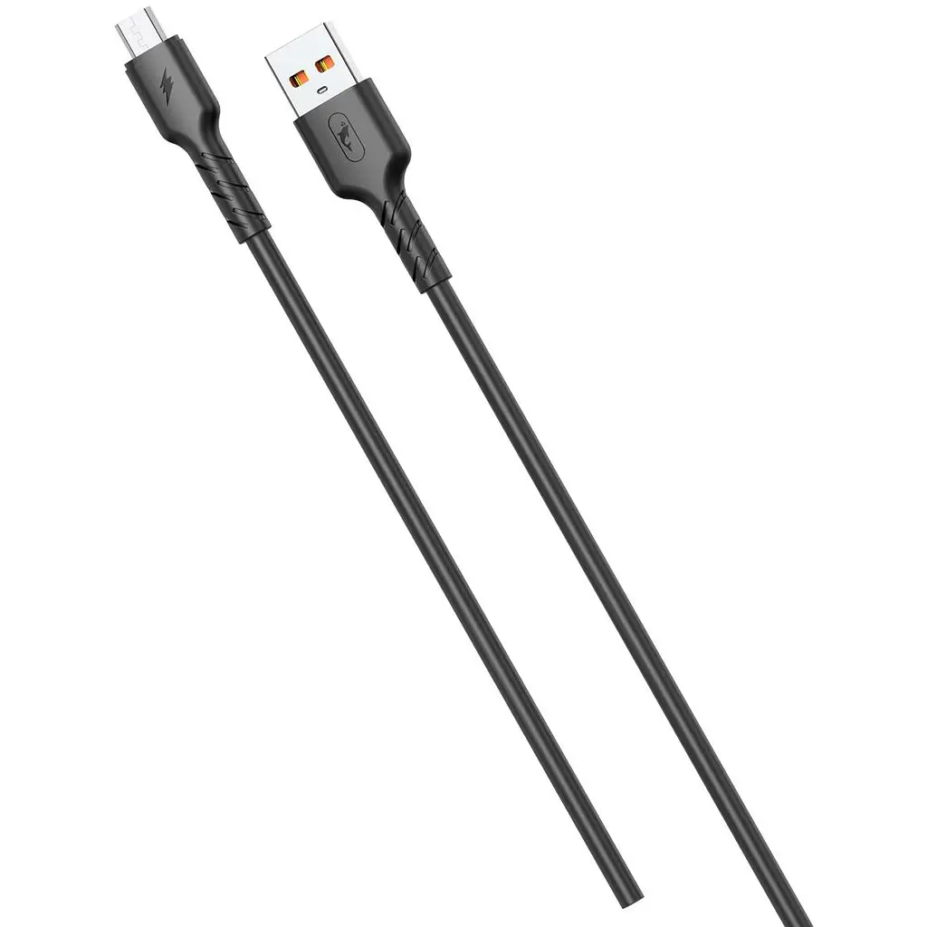 Кабель SkyDolphin S07V TPE High Elastic Line USB - micro USB (M/M), 1 м, Чорний (SDUSB-000598) - фото 2