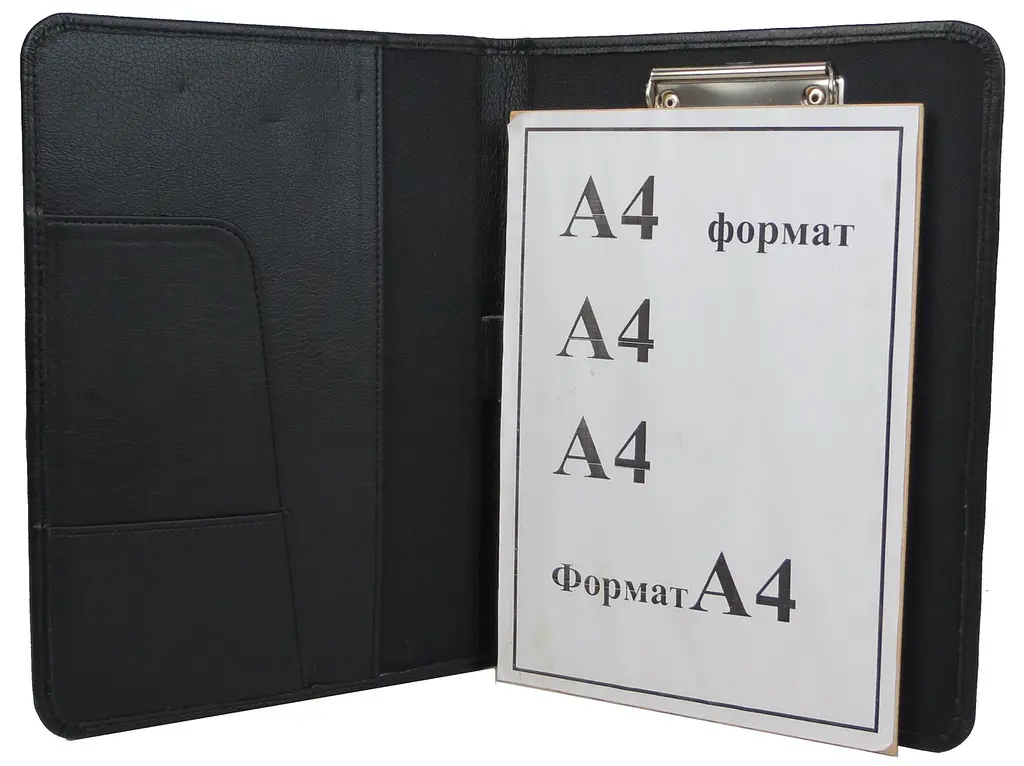Папка для документів з екошкіри Portfolio Україна Чорна - фото 3