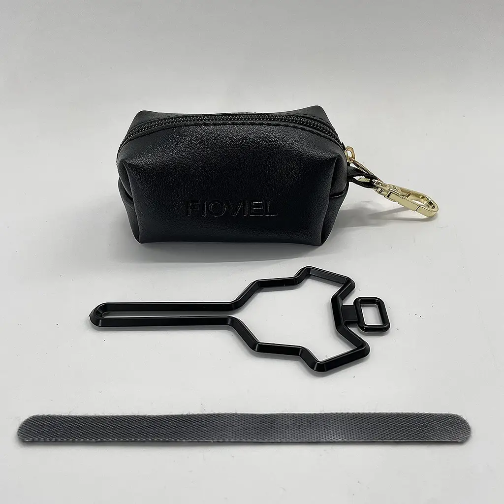 Диспенсер для біопакетів Fioviel dog poop bag dispenser чорний - фото 2