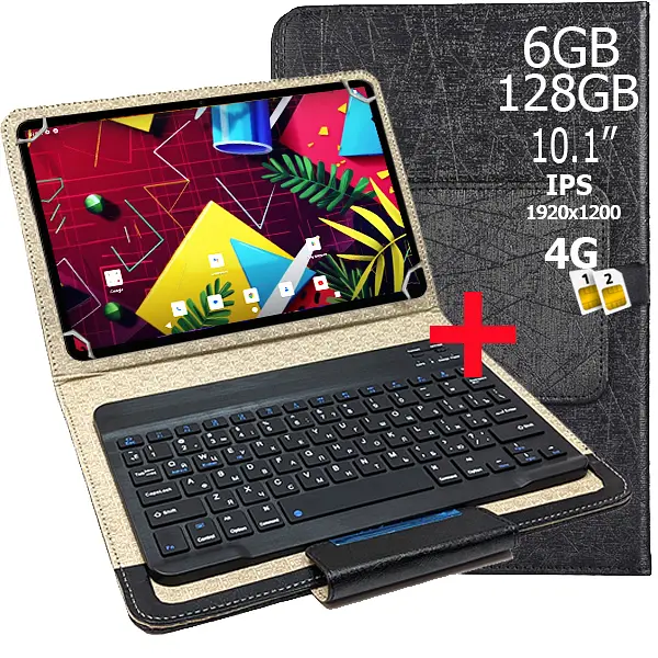 Планшет-телефон Hoozo Neo Tаb 10 LTE  6GB/128GB DUAL SIM 10.1" IPS FULL HD 1920x1200 Blue + Чехол с Bluetooth клавиатурой  - фото 2