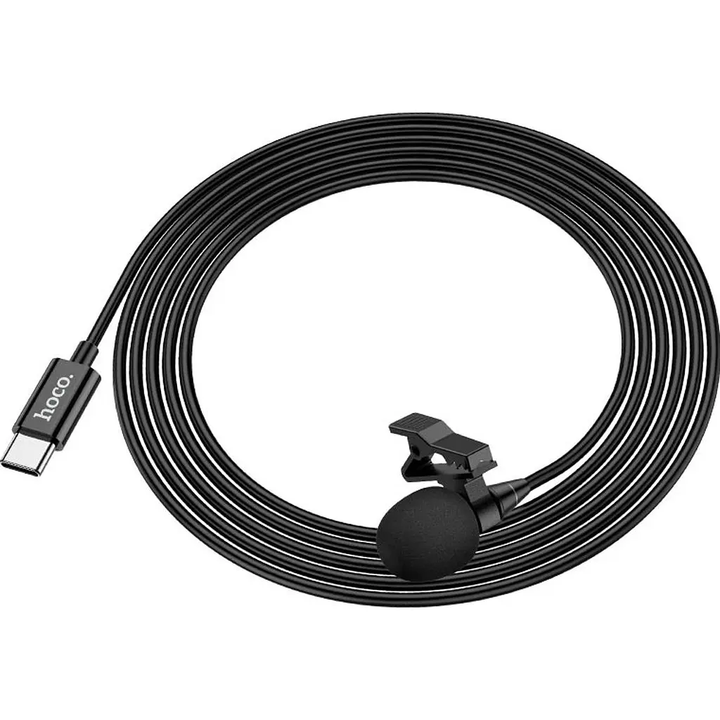 Петличний мікрофон Hoco L14 Type-C 2m Black (761156) [136293] - фото 5