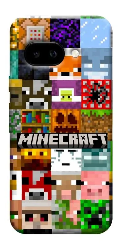 TPU чохол Demsky Minecraft collage для Google Pixel 9a
