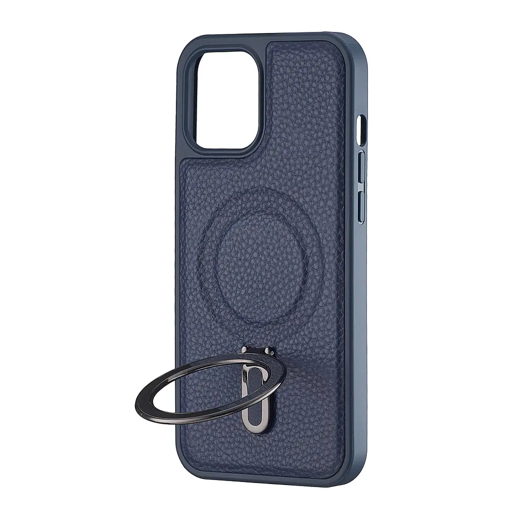 Чохол Jinduka Leather Ringo iPhone 12 Pro Max Blue - фото 4