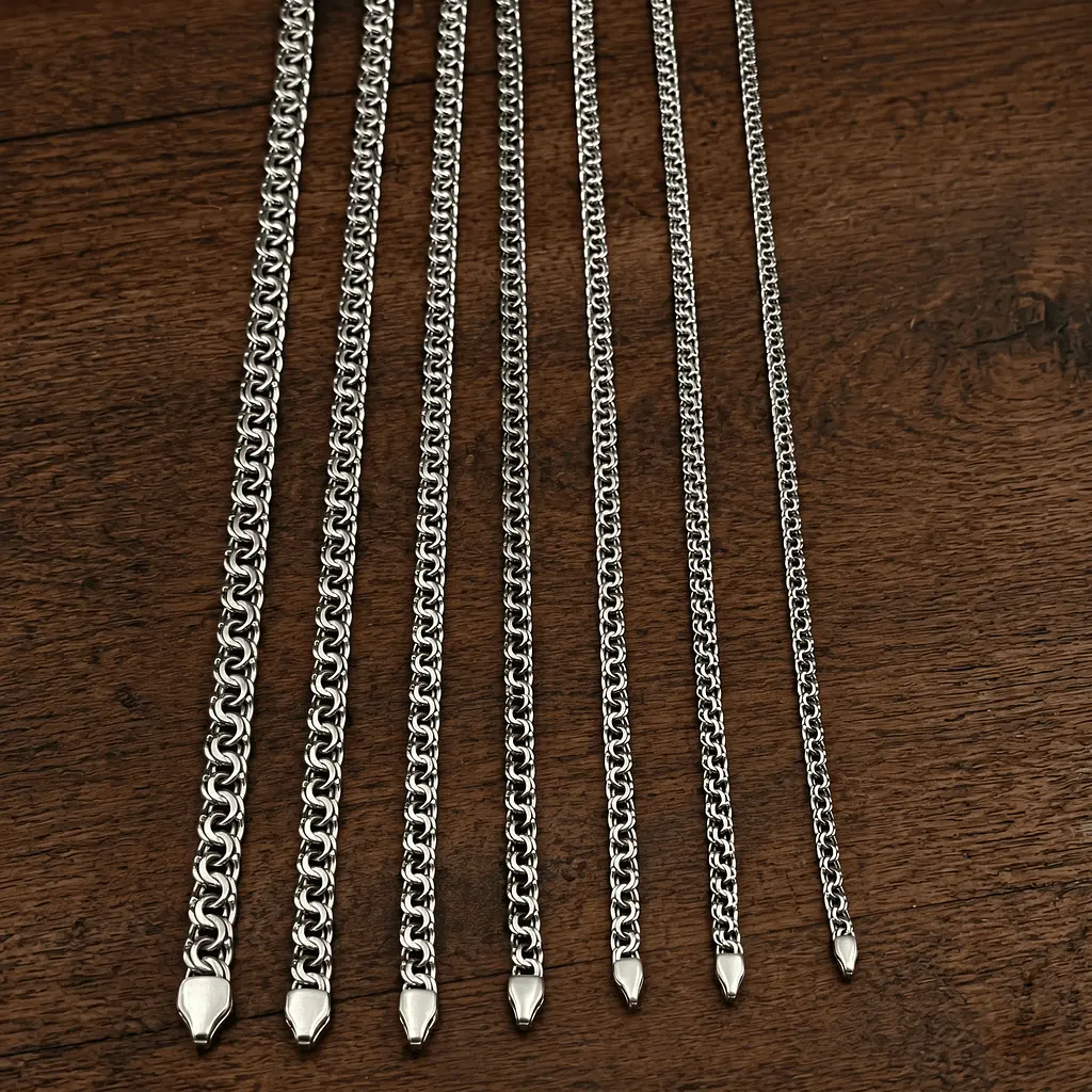 Срібний ланцюг Класичний Бісмарк (1017.3) 55 - фото 5