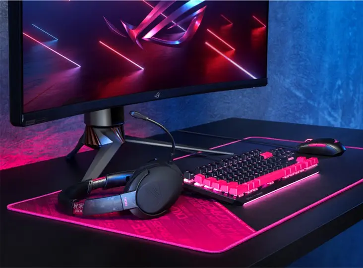 Гарнітура ігрова Asus ROG Strix Go 2.4 Electro Punk WL/3.5 мм/USB Black - фото 6