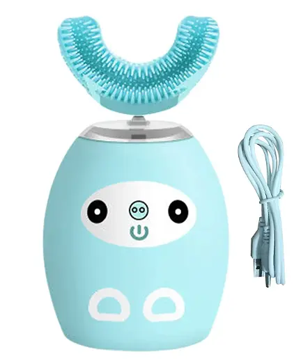 Дитяча зубна щітка U-shaped electric toothbrush ∙ Електрична ультразвукова силіконова щітка – капа для дітей - фото 3