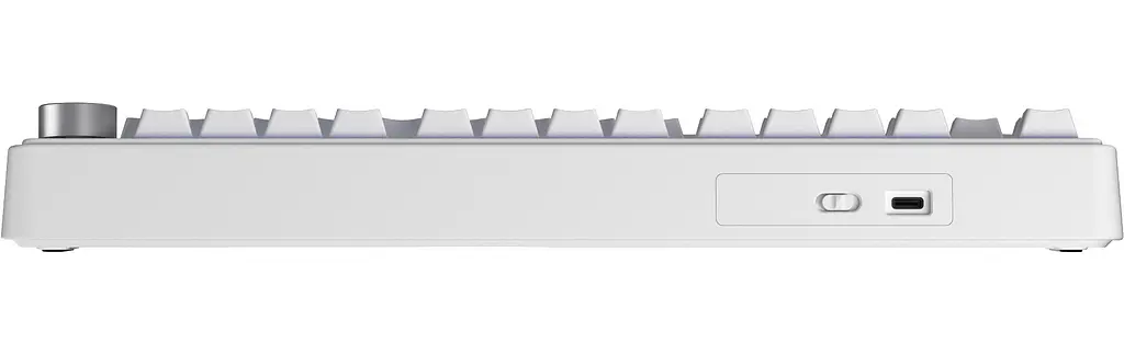 Игровая механическая клавиатура AULA F75 / Проводное подключение / KRGD Blue Switch (Clicky) / White - фото 3