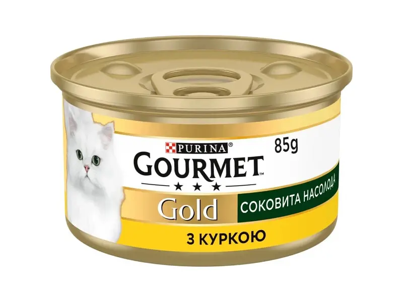 Консерви для котів Purina Gourmet Gold Соковита насолода з куркою 85 г (8445290823342) - фото 3
