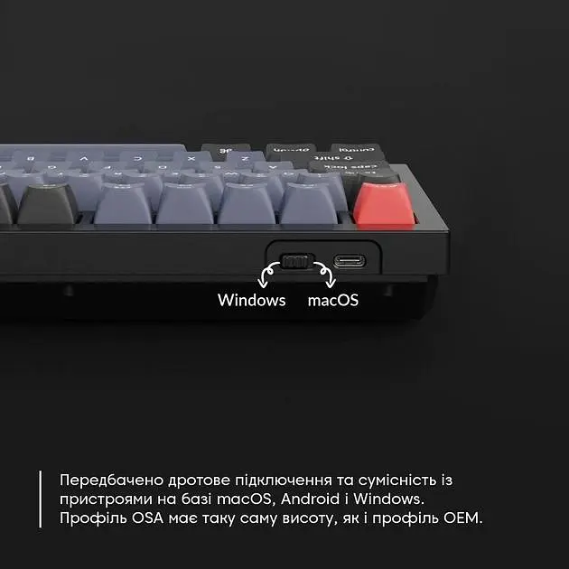 Клавіатура Keychron Q1 QMK Hot-Swappable Gateron Phantom Brown RGB Knob Black (Q1M3_KEYCHRON) - фото 4