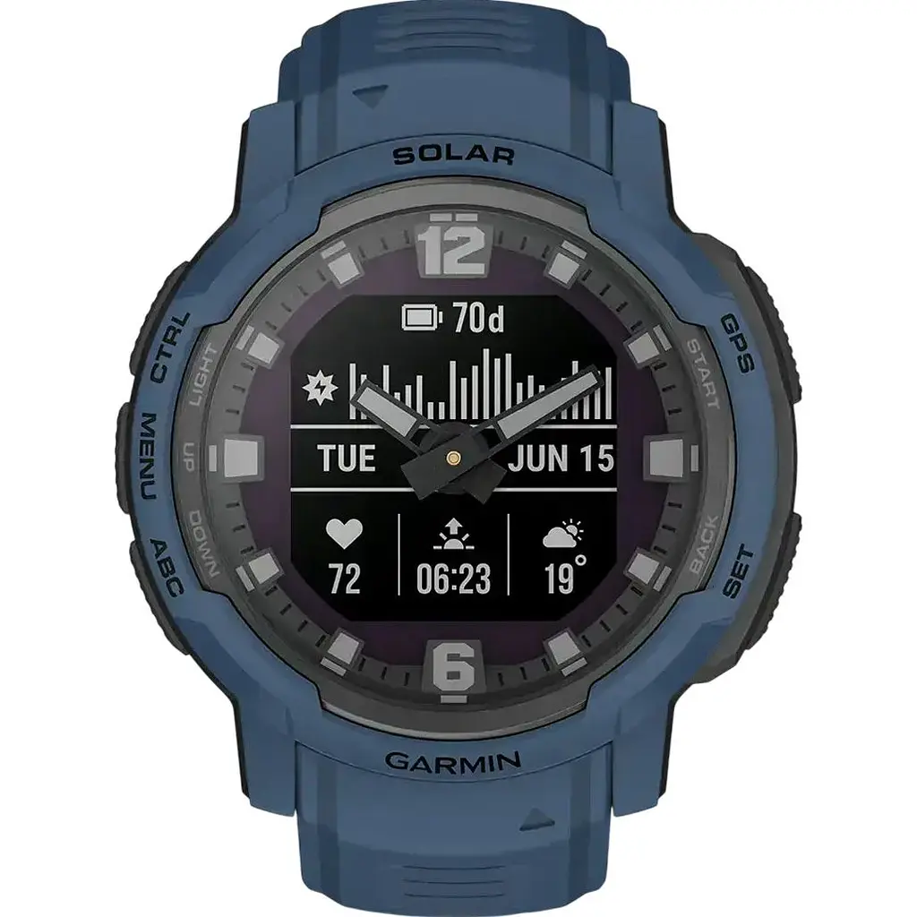 Смарт-годинник Garmin Instinct Crossover Solar Tidal Blue (010-02730-12/02) [171557] - фото 11
