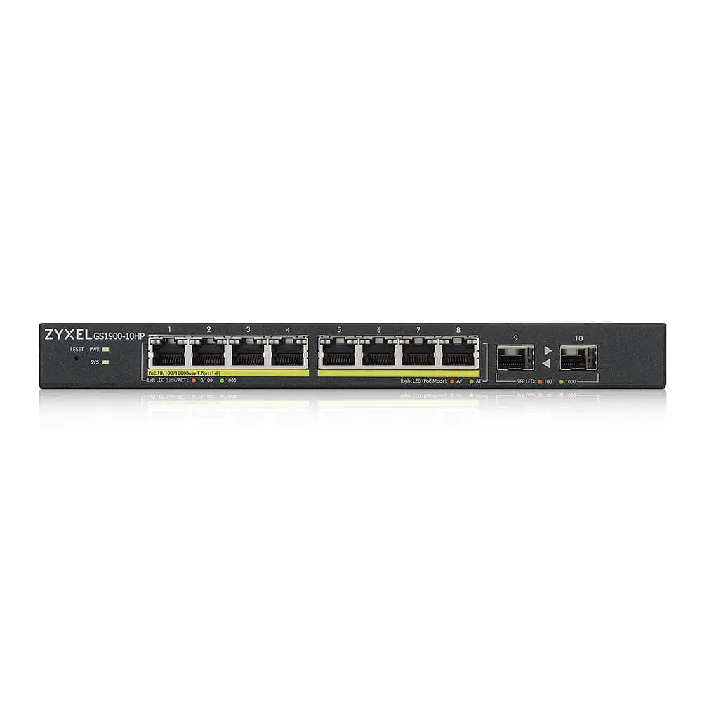 Комутатор ZYXEL GS1900-10HP (GS1900-10HP-EU0102F) - фото 3