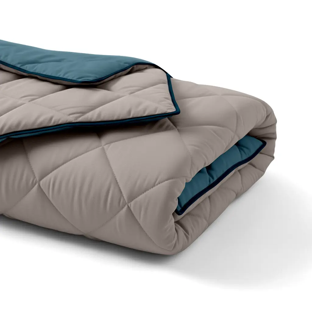 Покривало Cosas TAUPE STONE CS9 200х220 см стьобане двостороннє на ліжко та диван (Blanket_84Quartz_68Sky_kt_110Ocean_200x220) - фото 2