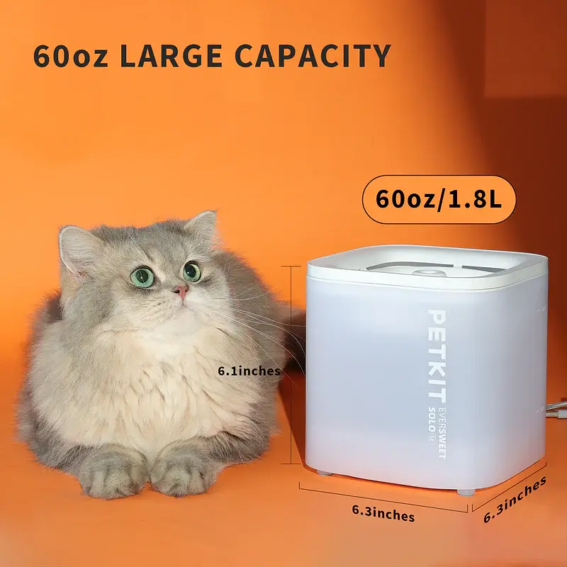 Поїлка PETKIT Eversweet SOLO SE Smart Pet Drinking Fountain Dark Grey (P4103S) (P4103S) - фото 4
