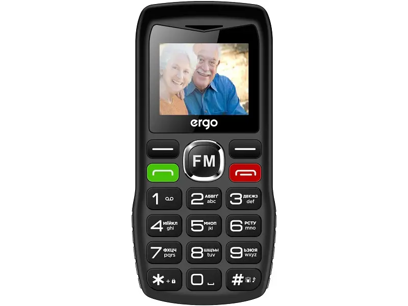 Мобільний телефон Ergo R182 Black - фото 2