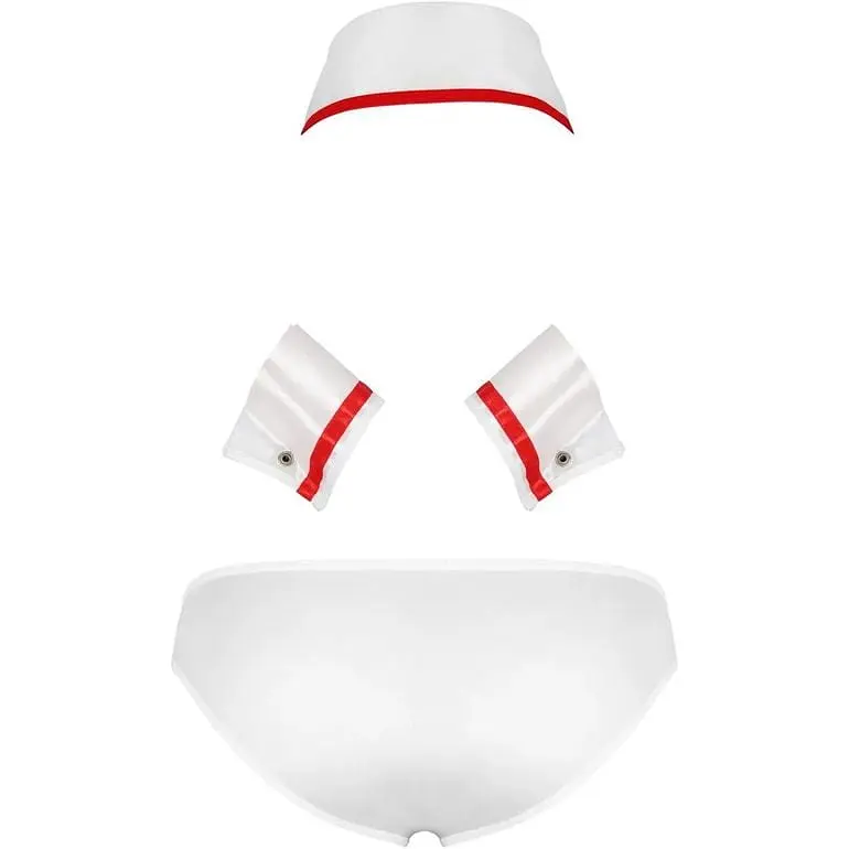 Еротичний чоловічий костюм Passion 037 Set Gregory white L/XL - фото 4