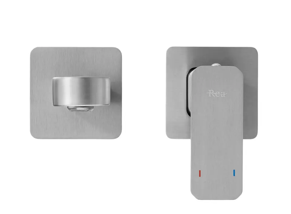 Змішувач для умивальника Rea Arlo + BOX прихованого монтажу nikiel brushed REA-B5610 - фото 2