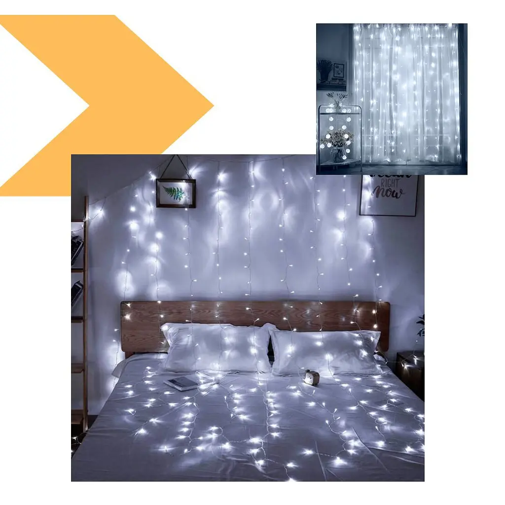 Гірлянда Xmas LED Водоспад 3м х 2м, 320 LED, теплий білий світ XPRO 320-W (47648-3839_322) - фото 2