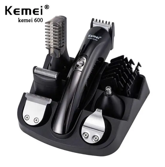 Машинка тример для стриження волосся KEMEI KM-600 (11 в 1 + Підставка) - фото 4