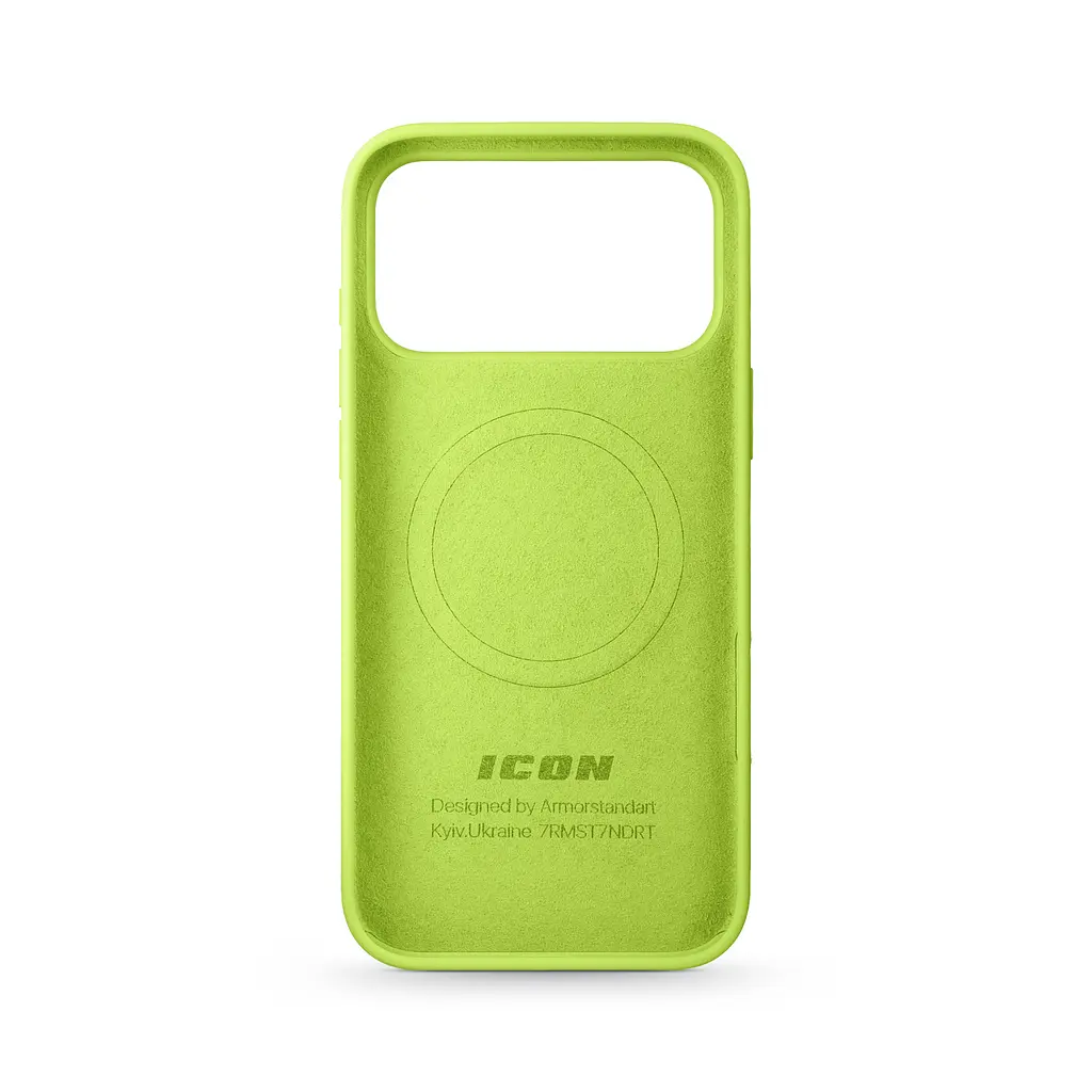 Силиконовый чехол с MagSafe для Apple iPhone 17 Pro Max, ICON2 MagCase, желтый, противоударный, панель с мягкой подкладкой, защита всего корпуса, поддержка беспроводной зарядки, совместим с защитными стеклами и пленками, ArmorStandart (ARM88994) - фото 2