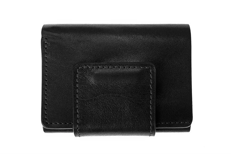 Чоловічий шкіряний гаманець Grande Pelle 10х7.5х1.5 см acs0029272 - фото 3