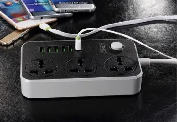 Розетка-удлинитель сетевой удлинитель фильтр LDNIO SC3604 на 3 розетки + 6 USB 3.4A - фото 7